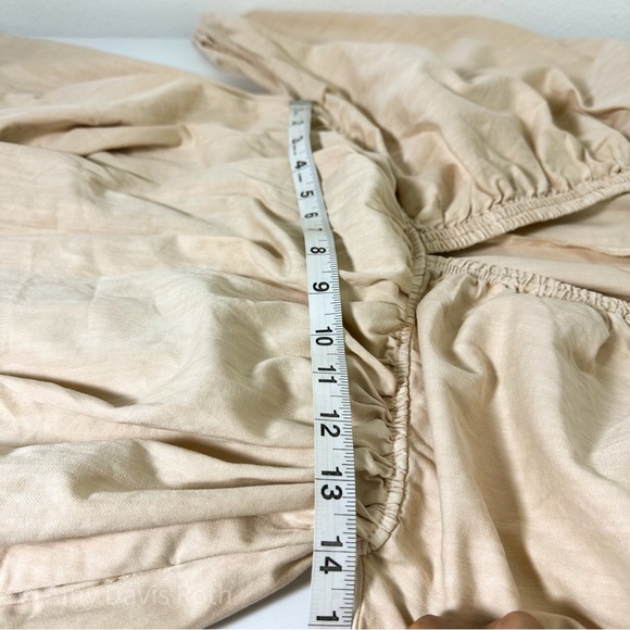 Free People Portia Denim Mini Dress in Ecru size Small NWT - Picture 6 of 10